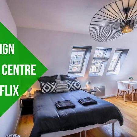 Appartement Design Hyper Centre Lille - Netflix Wifi Fibre - Parking Bagian luar foto